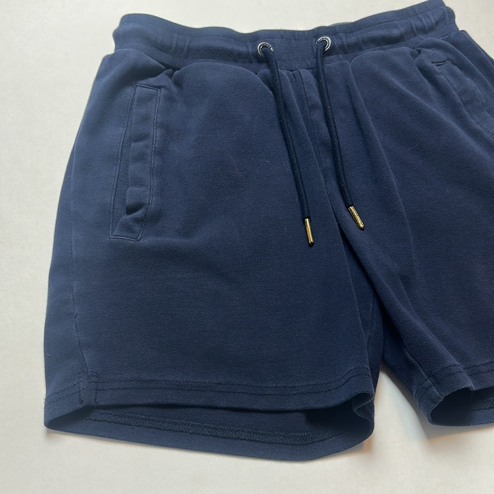 YoungLA Perfect Workout Shorts Navy Blue Size Small - Picture 2 of 12